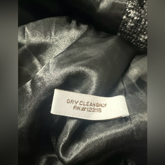 WALTER BAKER Tweed Jacket Coat Black Gary Wool Blends Marled Knit Snap Closure - Picture 10 of 12